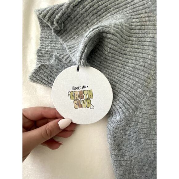 NWT Princess Polly Sonelle Knit Mini Dress Grey Size L/XL - Picture 5 of 7